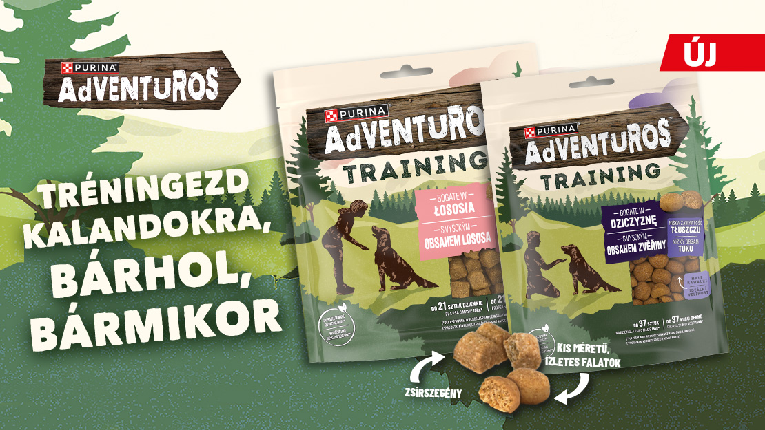 ADVENTUROS Training kutya jutalomfalatok grafika
