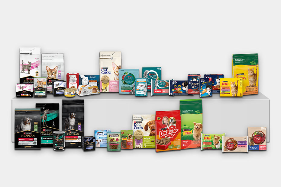 PURINA kutya és cicaeledelek