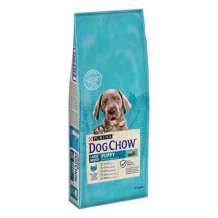 DOG CHOW Large Breed Puppy pulykával száraz eledel kölyökkutyáknak