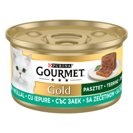 GOURMET GOLD nedves macskaeledel nyúllal termékfotó