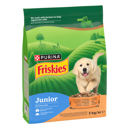 FRISKIES Junior száraz kutyaeledel kölyökkutyáknak termékfotó