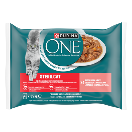 PURINA ONE Sterilcat lazacban gazdag macskaeledel