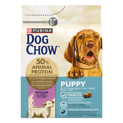 DOG CHOW kölyökkutyaeledel báránnyal