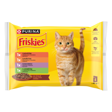 FRISKIES nedves macskaeledel 4 ízben termékfotó