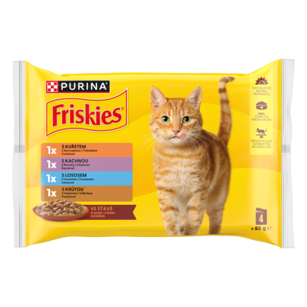 FRISKIES macskaeledel csirkével, kacsával, lazaccal, pulykával
