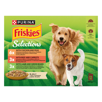 FRISKIES Selections aszpikos nedves kutyaeledel termékfotó