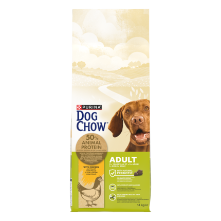DOG CHOW Adult csirkével száraz kutyaeledel