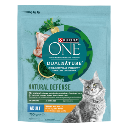 PURINA ONE Dual Nature csirkében gazdag macskaeledel