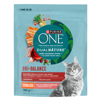 PURINA ONE Dual Nature lazacban gazdag macskaeledel