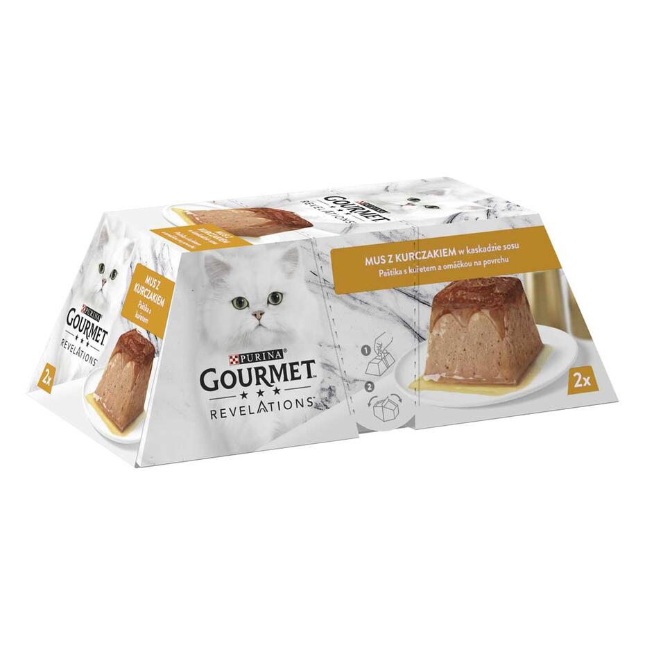 GOURMET Revelations pástétom csirkével és szósszal nedves macskaeledel