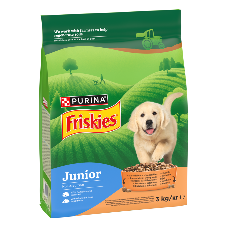 FRISKIES Junior száraz kutyaeledel kölyökkutyáknak termékfotó