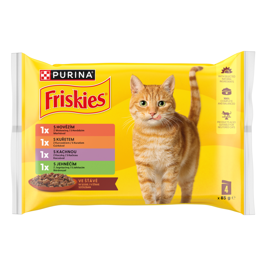 FRISKIES nedves macskaeledel 4 ízben termékfotó