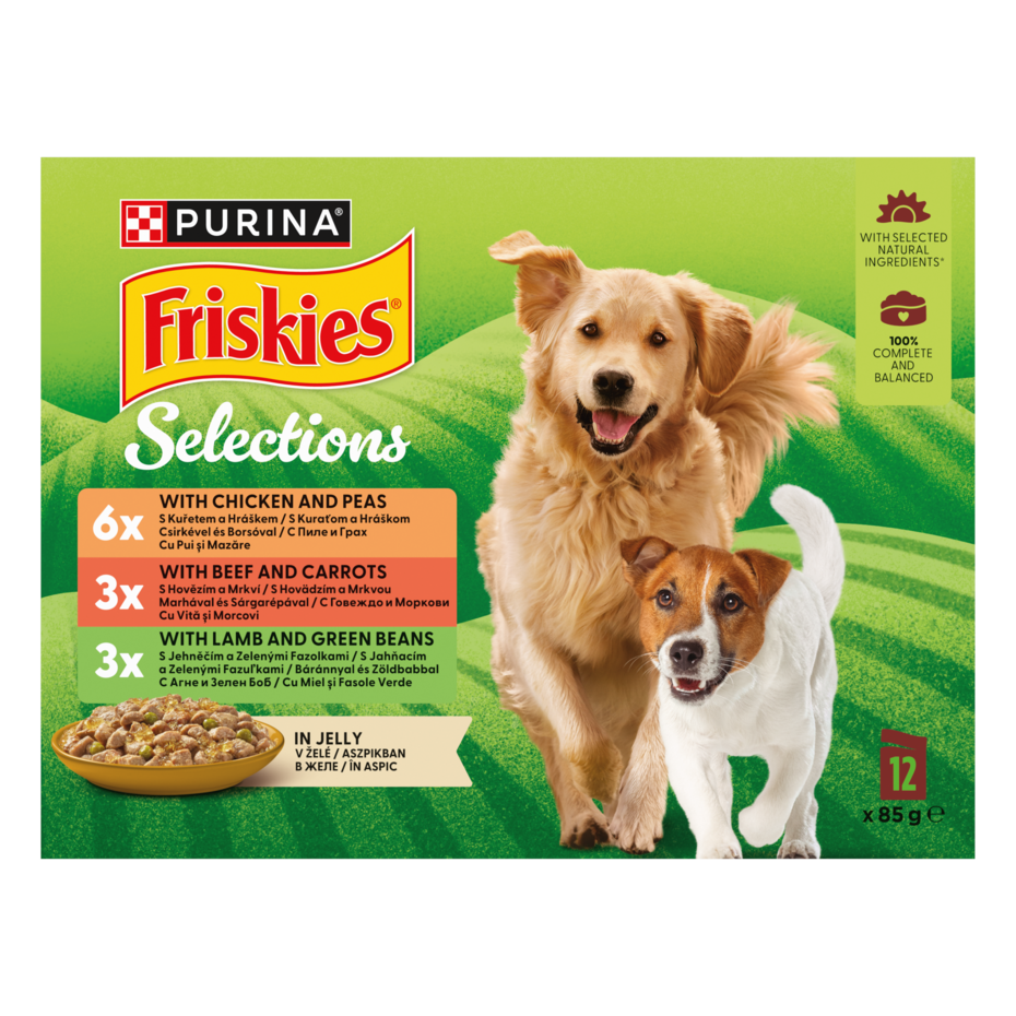 FRISKIES Selections aszpikos nedves kutyaeledel termékfotó