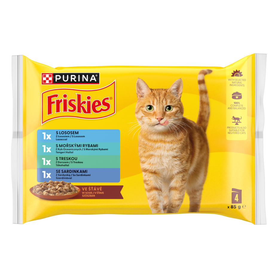 FRISKIES nedves eledel válogatás hallal
