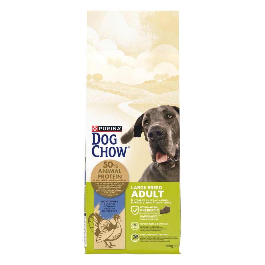 DOG CHOW Adult pulykával száraz kutyaeledel