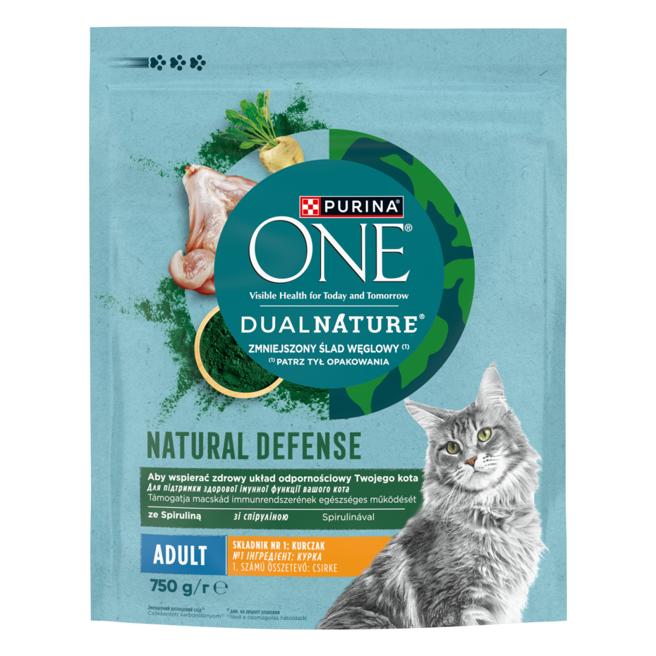 PURINA ONE Dual Nature csirkében gazdag macskaeledel