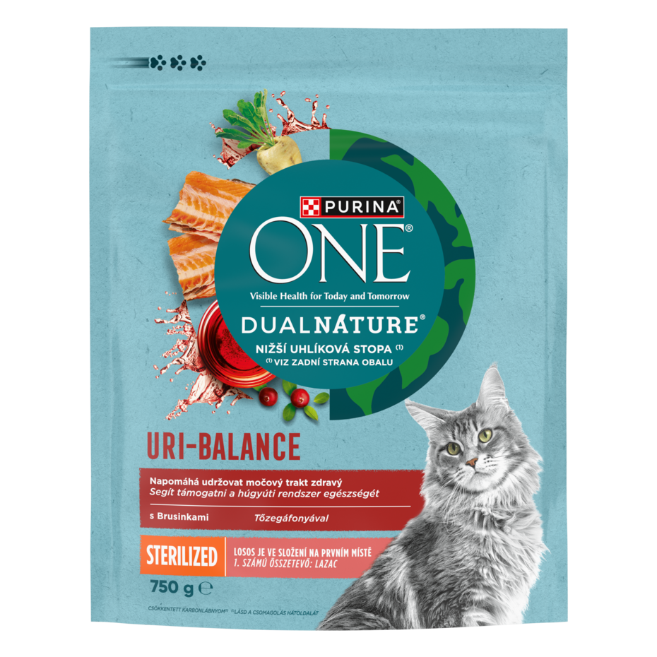 PURINA ONE Dual Nature lazacban gazdag macskaeledel