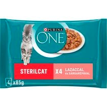 PURINA ONE Sterilcat lazaccal és sárgarépával nedves macskaeledel