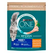 PURINA ONE Senior 7+ csirkében és teljes kiőrlésű gabonában gazdag száraz eledel felnőtt macskáknak