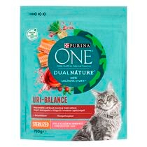 PURINA ONE DualNature Sterilcat tőzegáfonyával lazacban gazdag száraz macskaeledel