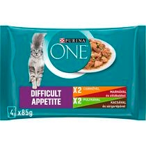 PURINA ONE Difficult Appetite csirkével és pulykával nedves macskaeledel