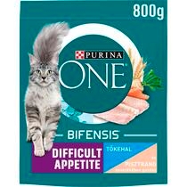 PURINA ONE Difficult Appetite tőkehalban és pisztrángban gazdag száraz macskaeledel