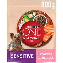 PURINA ONE Mini Sensitive lazaccal száraz eledel felnőtt kutyáknak