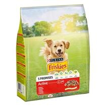 FRISKIES Active marhával száraz eledel felnőtt kutyáknak