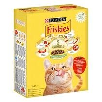 FRISKIES marhával, csirkével és zöldségekkel száraz eledel felnőtt macskáknak