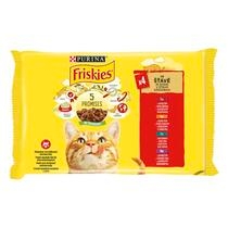 FRISKIES csirkével/marhával/báránnyal/kacsával szószban nedves eledel felnőtt macskáknak