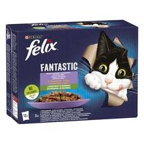 FELIX Fantastic házias válogatás zöldségekkel aszpikban nedves eledel felnőtt macskáknak