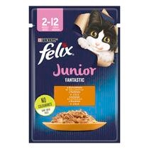 FELIX Fantastic Junior csirkével aszpikban nedves eledel kölyökmacskáknak