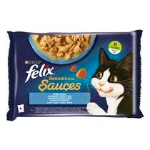 FELIX Sensations Sauces halas válogatás szószban nedves eledel felnőtt macskáknak