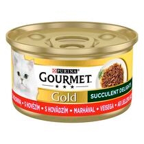 GOURMET Gold Succulent Delights marhával nedves macskaeledel