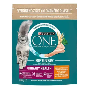 PURINA ONE Urinary Care csirkében és búzában gazdag száraz eledel felnőtt macskáknak
