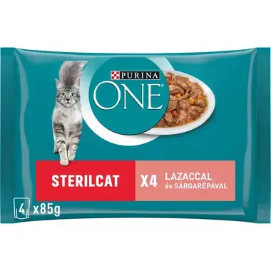PURINA ONE Sterilcat lazaccal és sárgarépával nedves macskaeledel