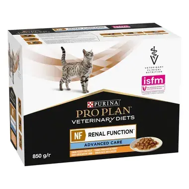 PRO PLAN VETERINARY DIETS NF Renal Function ADVANCED CARE csirkével nedves eledel krónikus vesebetegségben szenvedő felnőtt m