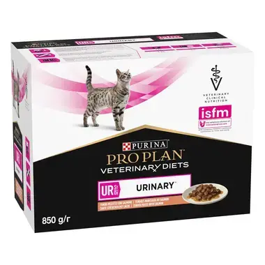 PRO PLAN VETERINARY DIETS UR ST/OX Urinary lazaccal alsó húgyúti problémákra nedves macskaeledel