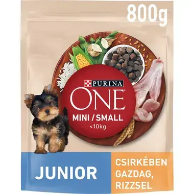 PURINA ONE Mini Junior csirkében gazdag száraz eledel kölyökkutyáknak