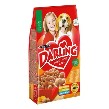 DARLING csirke és pulyka ízletes keverékével száraz kutyaeledel