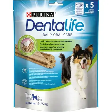 DENTALIFE Fogápoló jutalomfalat közepes testű kutyáknak