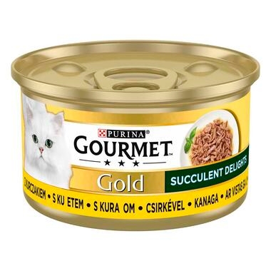 GOURMET Gold Succulent Delights csirkével nedves macskaeledel