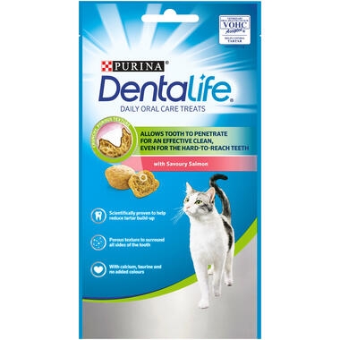 Dentalife macska fogápoló jutalomfalat lazaccal termékfotó