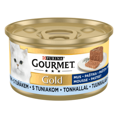 GOURMET Gold Pástétom tonhallal nedves macskaeledel