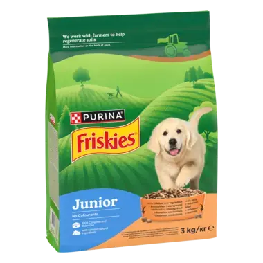 FRISKIES Junior száraz kutyaeledel kölyökkutyáknak termékfotó