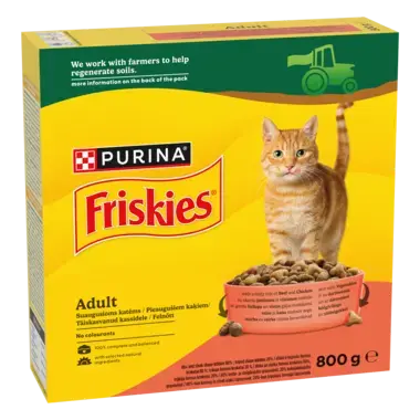 FRISKIES marha és csirke száraz macskaeledel 