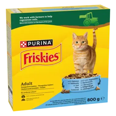 FRISKIES Lazaccal száraz macskaeledel termékfotó