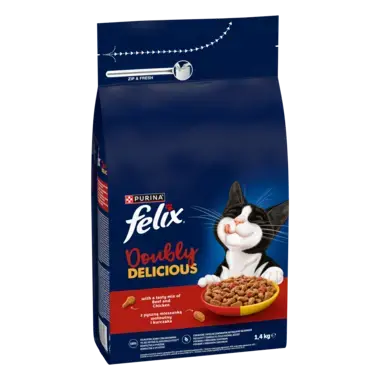 FELIX Doubly Delicious száraz macskaeledel termékfotó