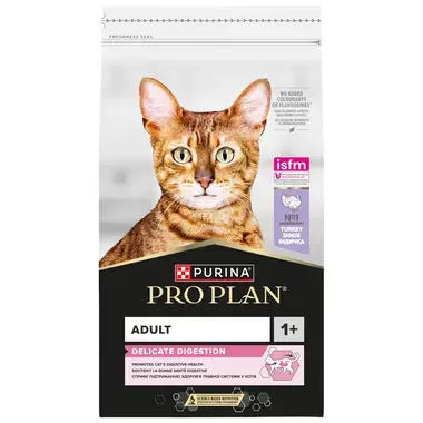 PRO PLAN Delicate Digestion pulykában gazdag száraz macskaeledel