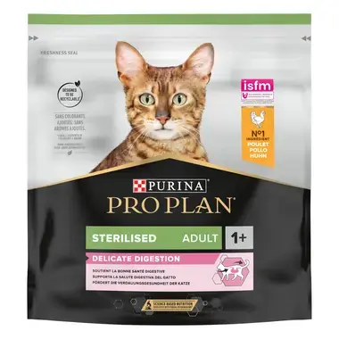 PRO PLAN Steril Delicate Digestion csirkében gazdag száraz macskaeledel